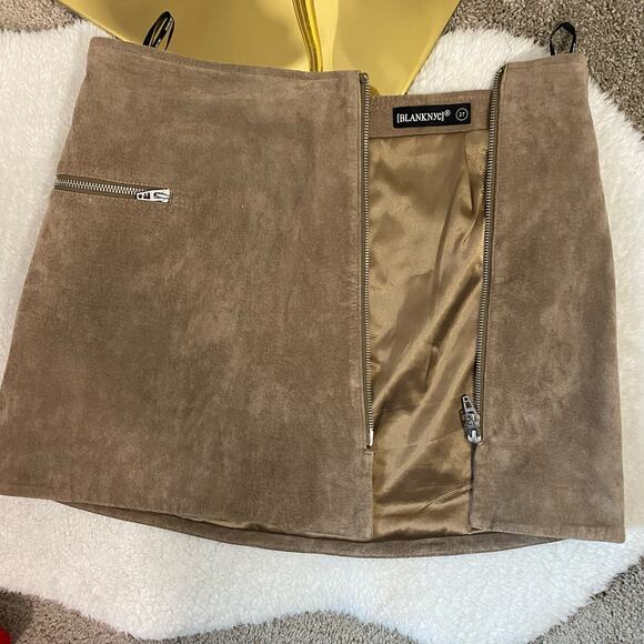 BLANKNYC Leather Mini Skirt Size 27 - Picture 4 of 6